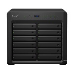 Synology  DS3617xs QC2,2GhzCPU/2x8Gb(up to 48)/RAID0,1,10,5,6/up to 12hot plug HDDs SATA(3,5' or 2,5') (up to 36 with 2xDX1215)/2xUSB3.0/4GigEth(2x10Gb opt)/iSCSI/2xIPcam(up to 75)/1xPS/5YW