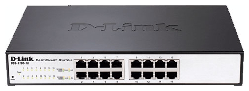 D-Link DXS-1100-16SC/A1A, 10 Gigabit Ethernet Smart Switch with 14 Ports SFP+ and 2 Ports 10GBASE-T/SFP+ combo port
