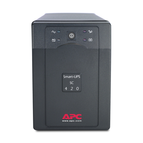 Smart-UPS 420VA/260W, 230V, Line-Interactive, Data line surge protection, Hot Swap User Replaceable Batteries, PowerChute